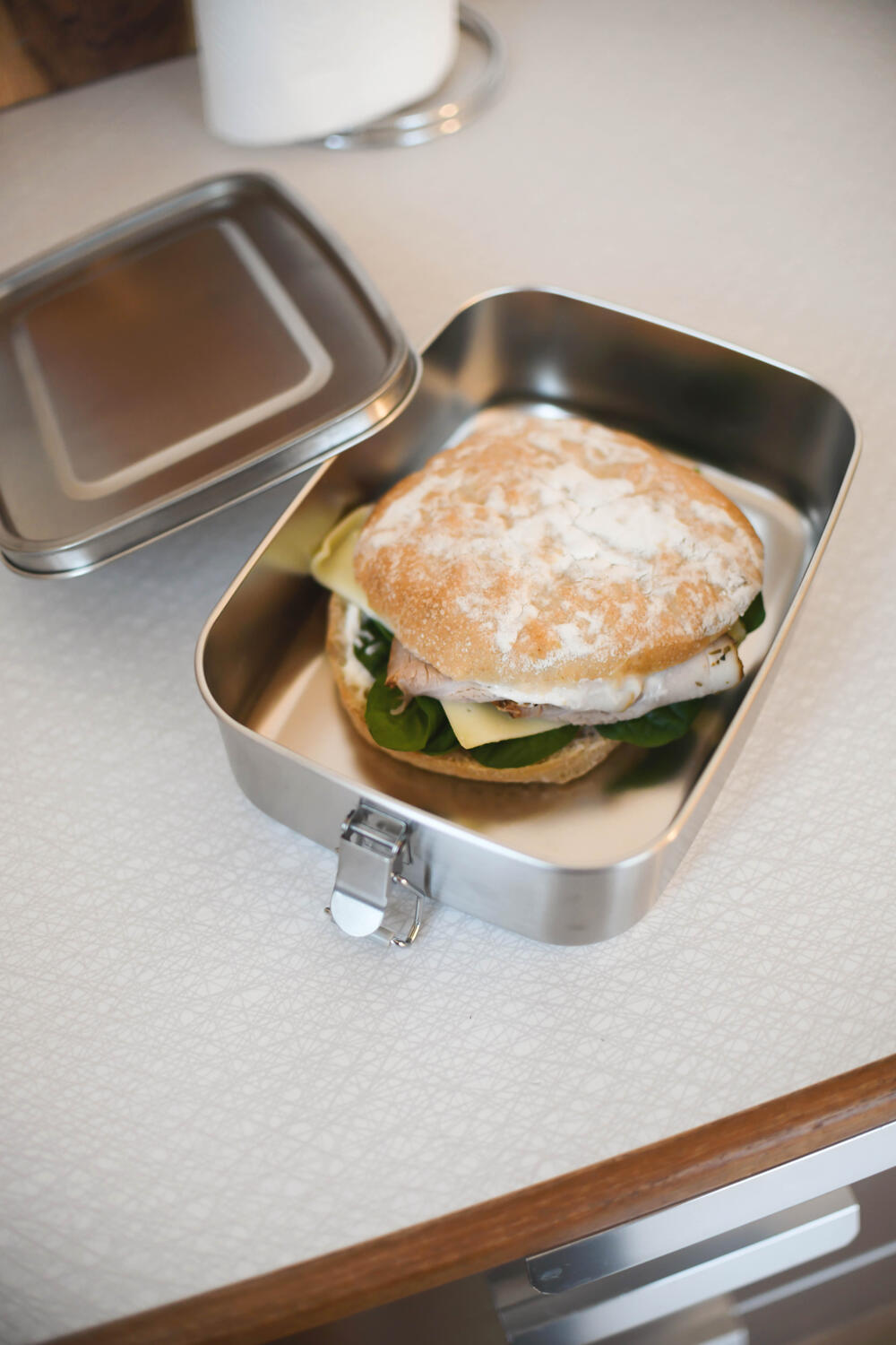 Stål madkasse - 1,5L